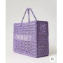 TWINSET borsa shopper 'Bohèmien' crochet GIACINTO LILLA