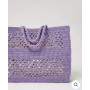 TWINSET borsa shopper 'Bohèmien' crochet GIACINTO LILLA
