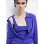 PATRIZIA PEPE maglia collo polo e canotta DIGITAL VIOLET