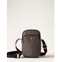 BORBONESE porta smartphone stampa Op NATURAL/BLACK