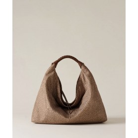 BORBONESE Plie borsa Hobo medium BEIGE/BROWN