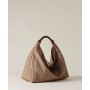 BORBONESE Plie borsa Hobo medium BEIGE/BROWN