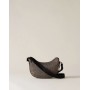 BORBONESE Eco Line Luna bag mini NATURAL/BLACK