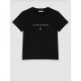 PATRIZIA PEPE t-shirt statement in cotone NERO