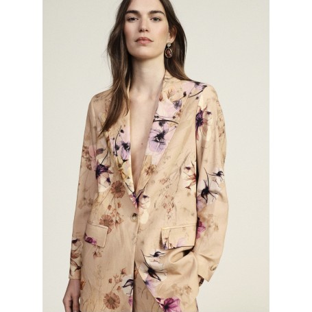 DIXIE blazer stampa floreale BEIGE