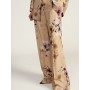 DIXIE pantaloni palazzo stampa floreale vita alta BEIGE