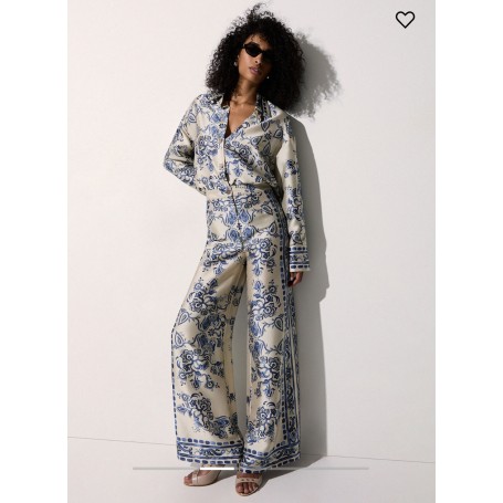 LIUJO pantaloni con stampa foulard