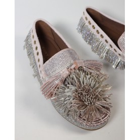 KURT GEIGER mocassino con nappine e strass