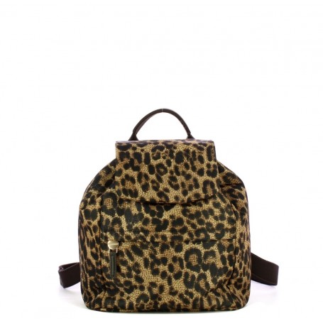 BORBONESE zaino medium con patta OP maculato