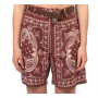 DIXIE shorts fantasia stampa bandana BORDEAUX