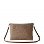 BORBONESE Vis a vis borsa a tracolla in tessuto Op BEIGE/BR