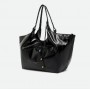 GIANNI CHIARINI borsa DUA pelle stampa anguilla NERO