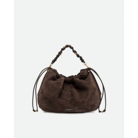 GIANNI CHIARINI borsa MORGANA scamosciata MOKA