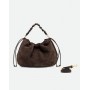 GIANNI CHIARINI borsa MORGANA scamosciata MOKA