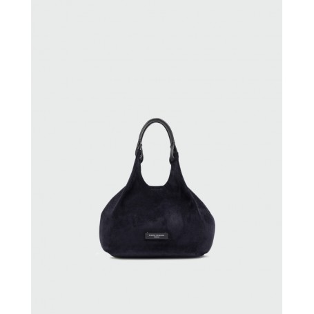 GIANNI CHIARINI borsa DUA mini scamosciata NOTTURNO