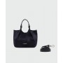 GIANNI CHIARINI borsa DUA mini scamosciata NOTTURNO