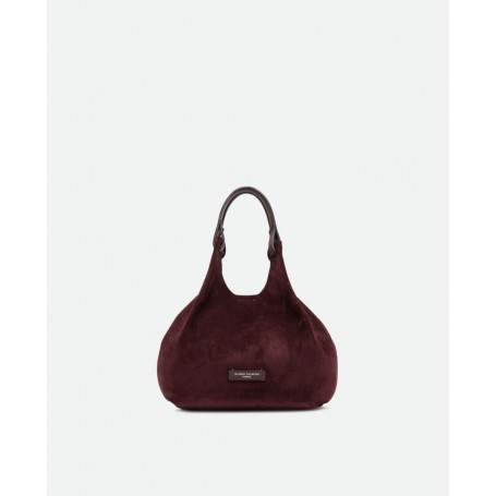 GIANNI CHIARINI borsa DUA mini scamosciata AMARONE