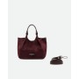 GIANNI CHIARINI borsa DUA mini scamosciata AMARONE
