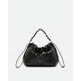 GIANNI CHIARINI borsa MORGANA in pelle stampa anguilla NERO