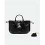 GIANNI CHIARINI borsa MORGANA in pelle stampa anguilla NERO