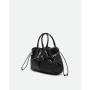 GIANNI CHIARINI borsa MORGANA in pelle stampa anguilla NERO