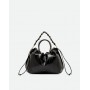 GIANNI CHIARINI borsa MORGANA in pelle stampa anguilla NERO