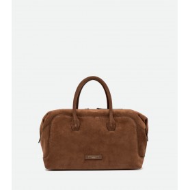 GIANNI CHIARINI borsa bauletto GEMMA scamosciata COGNAC