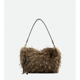 GIANNI CHIARINI borsa hobo in ecopelliccia ESPRESSO