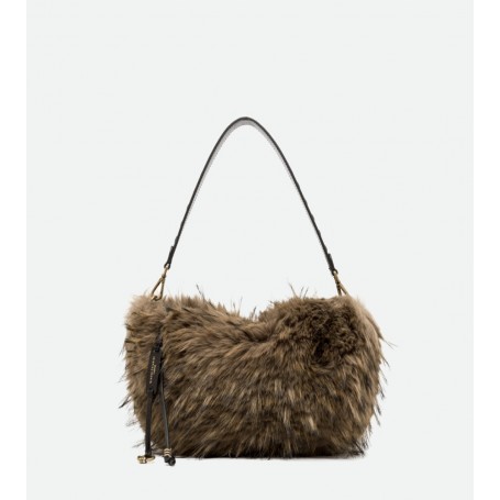 GIANNI CHIARINI borsa hobo in ecopelliccia ESPRESSO