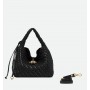 GIANNI CHIARINI borsa AURELIE intrecciata NERO