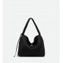 GIANNI CHIARINI borsa spalla AURELIE intrecciata NERO
