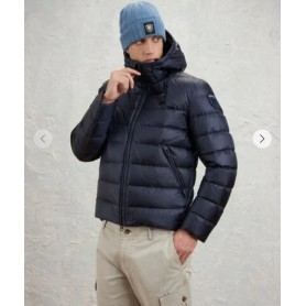 BLAUER piumino corto imbottito piuma Acton BLU