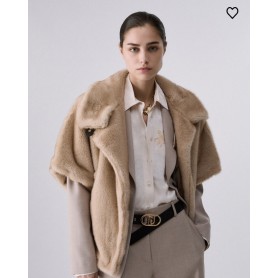 LIUJO cappa in pelliccia sintetica ANGORA LIGHT