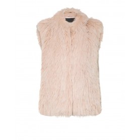 PATRIZIA PEPE gilet fluffy ROSE Balayage