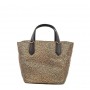 BORBONESE borsa secchiello con cerniera OP NATURAL