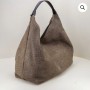 BORBONESE borsa a spalla Plie CUMINE/BONY