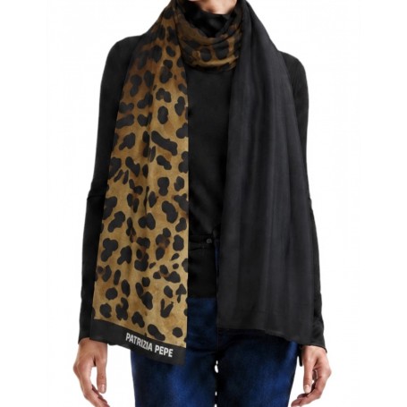 PATRIZIA PEPE foulard leopard print