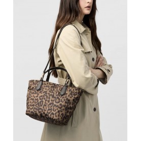 BORBONESE Escape borsa shopping small animalier