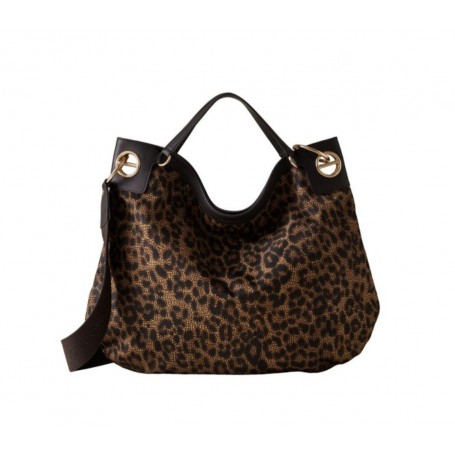 BORBONESE London borsa Hobo Large animalier