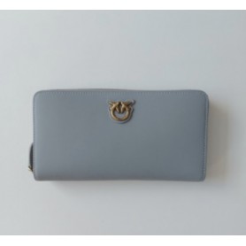 PINKO portafoglio zip-around in pelle GREY