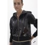 LOLA CASADEMUNT felpa nera con paillettes NERO