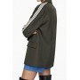 DIXIE blazer oversize con dettaglio righe maniche MILITARE