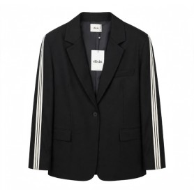 DIXIE blazer oversize con dettaglio righe maniche NERO