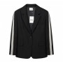 DIXIE blazer oversize con dettaglio righe maniche NERO