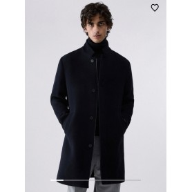 LIUJO cappotto uomo in lana e cashmere BLU