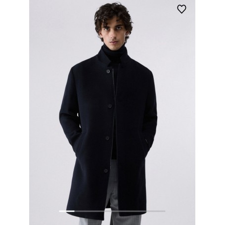 LIUJO cappotto uomo in lana e cashmere BLU