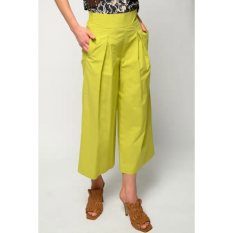 PINKO pantalone TESO 4 in cotone LIME