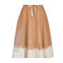 PINKO gonna ORGANICOOL ETOLOGIA BEIGE/BIANCO