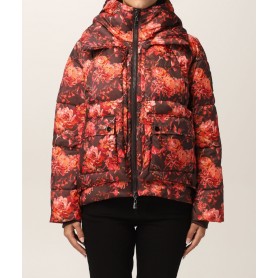 PINKO piumino EOLIE milticolor floreale MARRONE