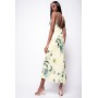 PINKO abito sottoveste LONGIANO fantasia floreale